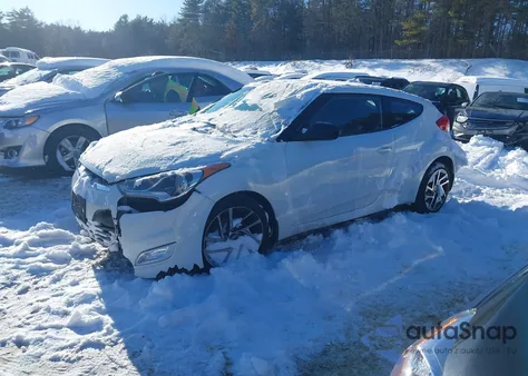 2013 Hyundai Veloster Base W/Gray z USA, uszkodzony, nr VIN KMHTC6AD7DU100650